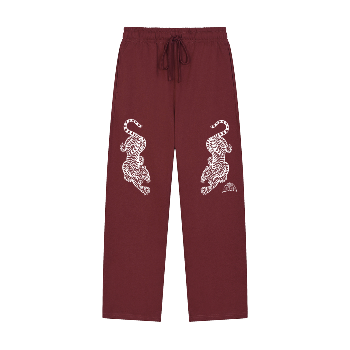 Twin Tigers Solid Color Straight-Leg Sweatpants