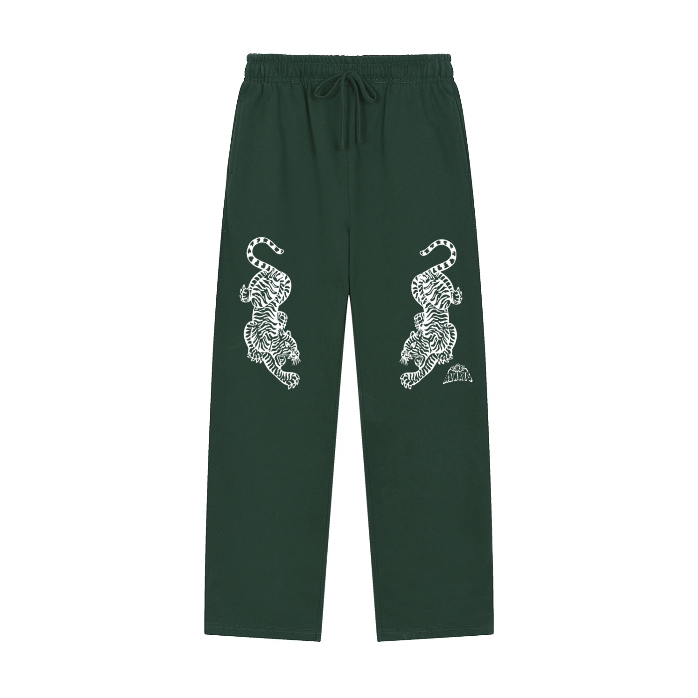 Twin Tigers Solid Color Straight-Leg Sweatpants