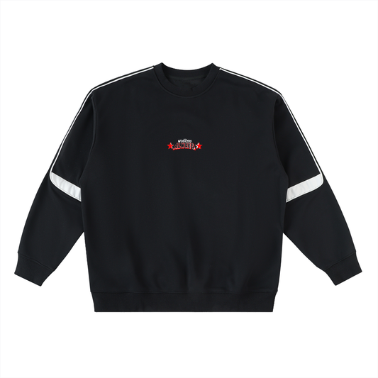 Always Twin Tigers Oversized Crewneck Taped Sweatshirt
