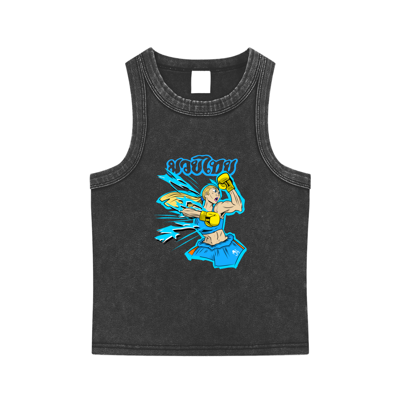 Bubbles Snow Washed Tank Top