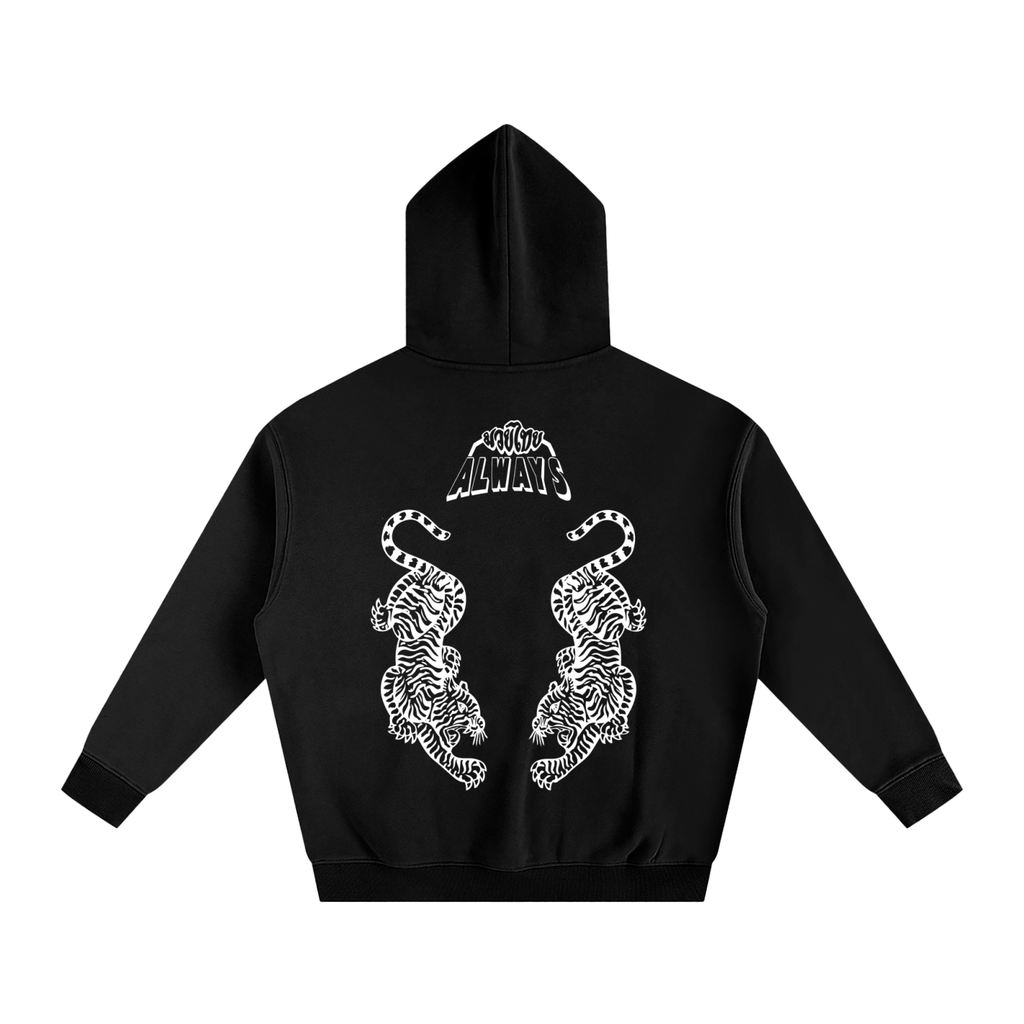 Twin Tigers Oversize Fleeced Hoodie