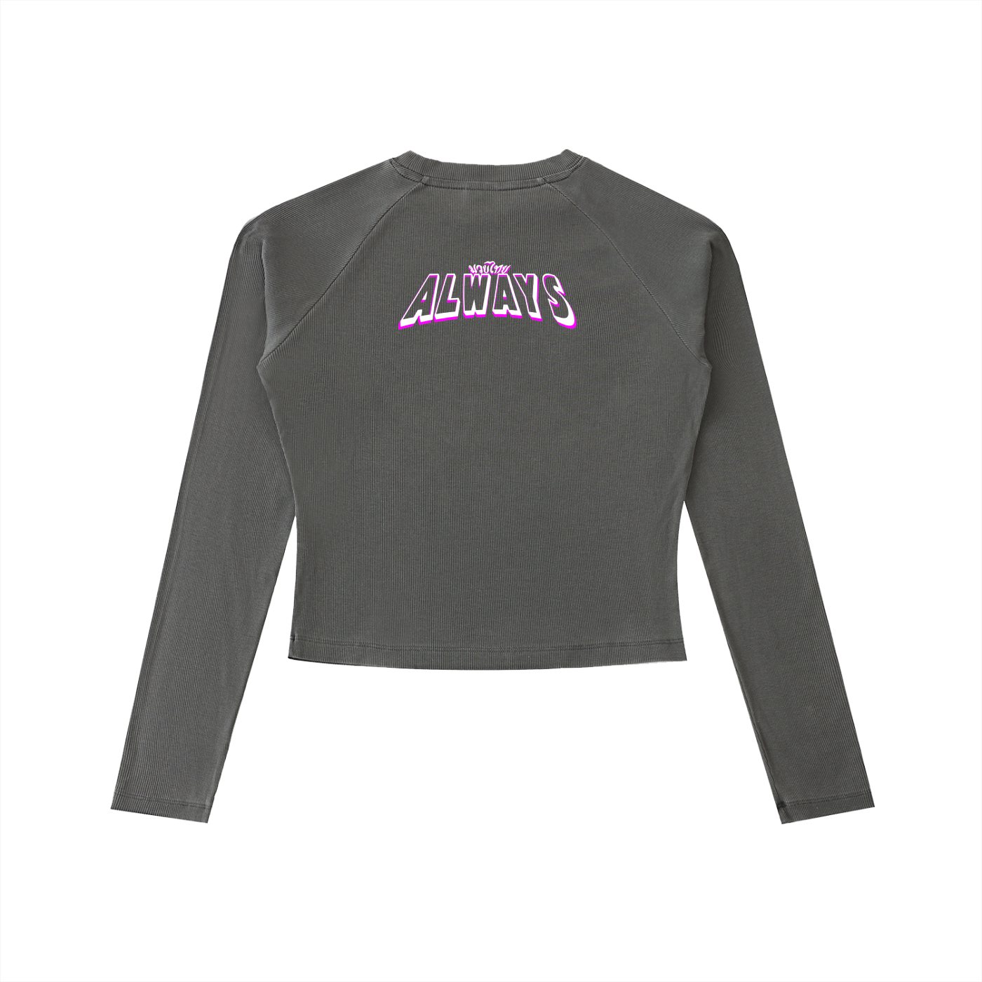 ABT Dyed Washed Raglan Long Sleeve Slim T-Shirt