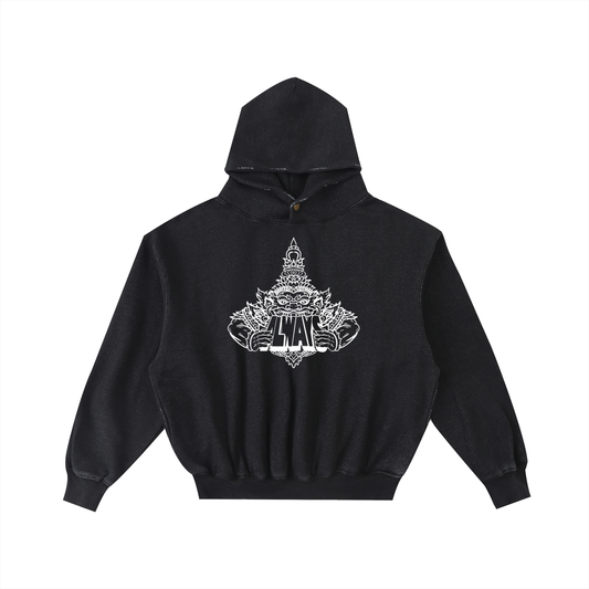 ABT Frayed Enzyme Washed Fleece Hoodie