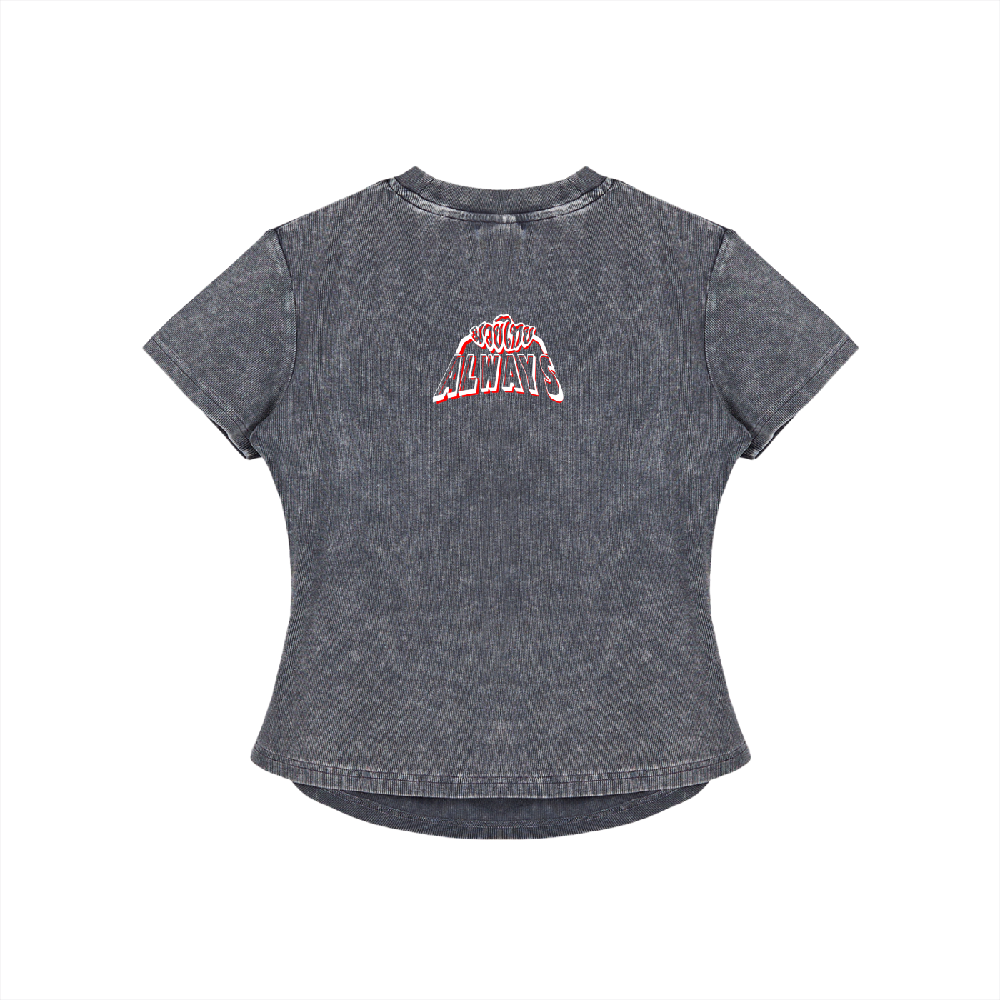 Always Vintage Washed Bodycon Cotton T-Shirt
