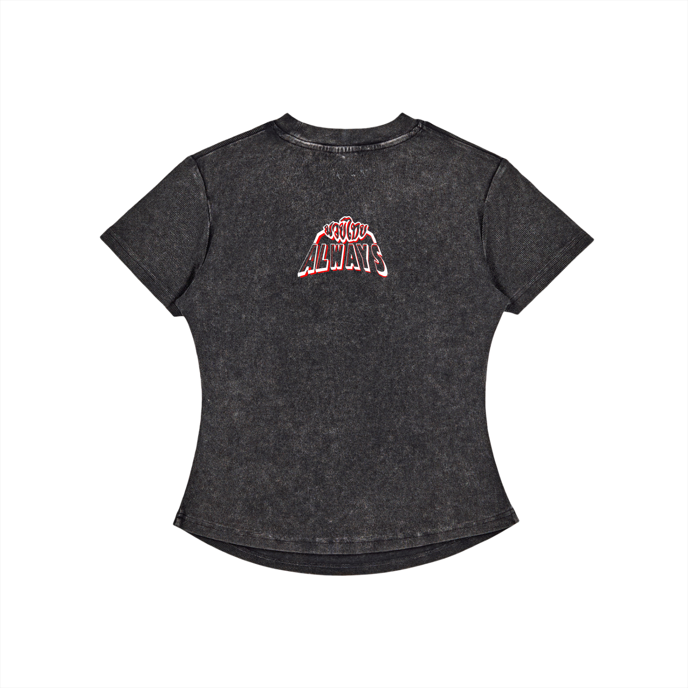 Always Vintage Washed Bodycon Cotton T-Shirt