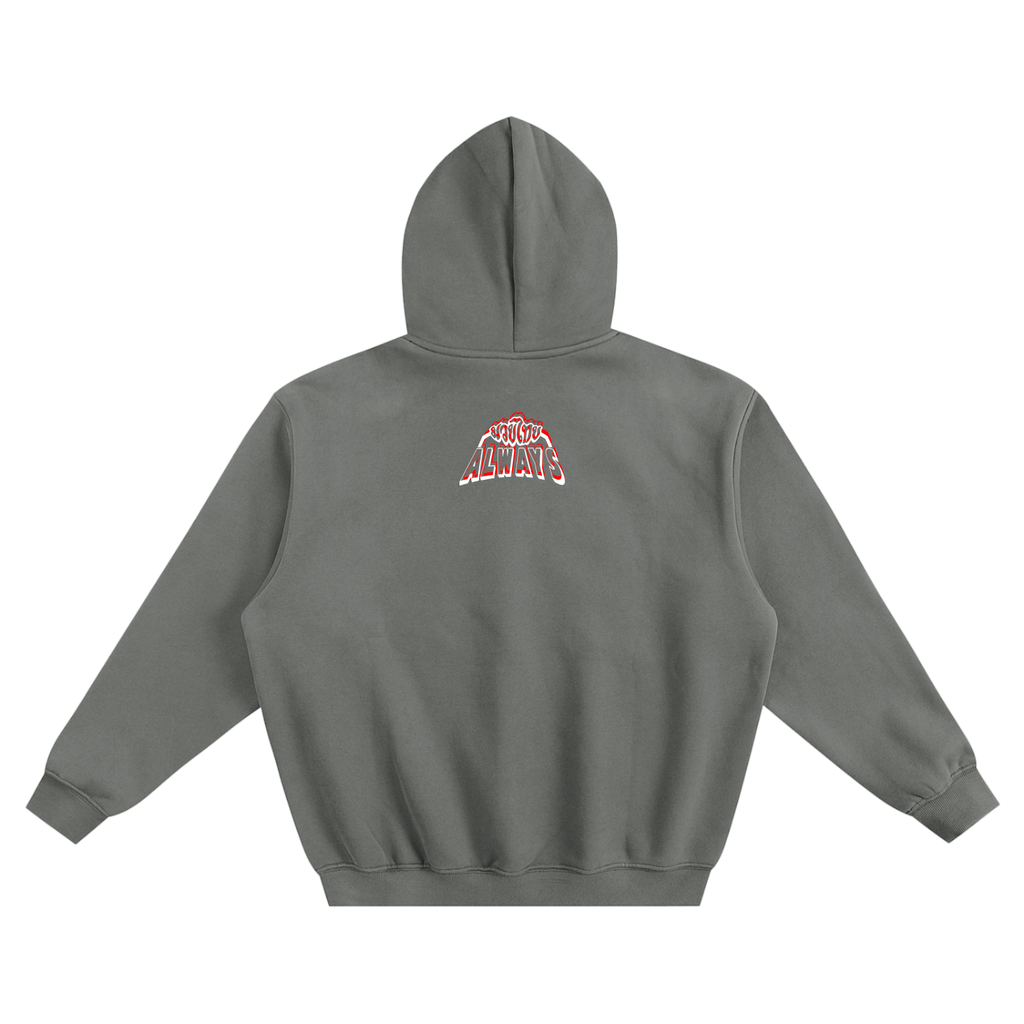 Always Twins Tigers Fleeced Boxy Hoodie