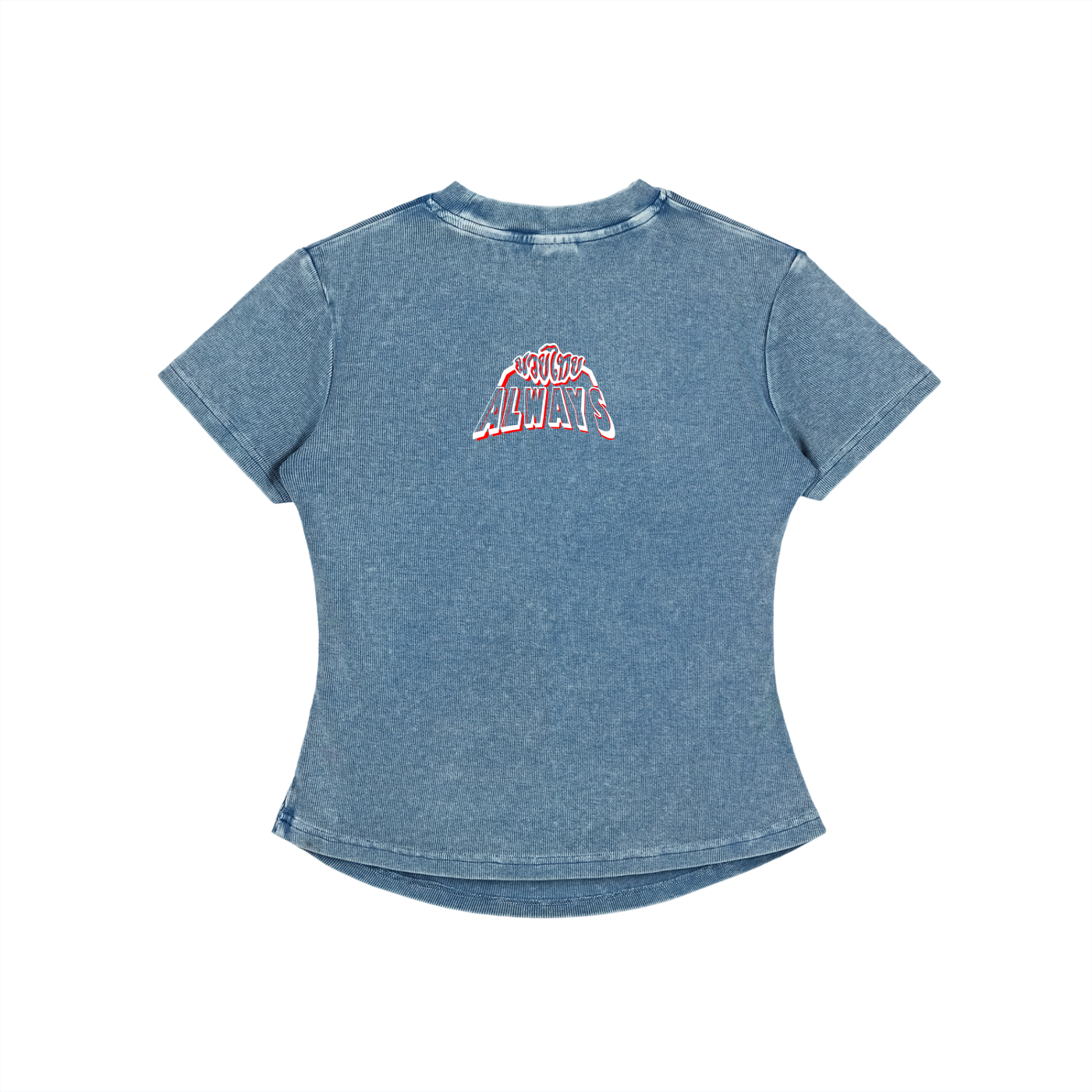 Always Vintage Washed Bodycon Cotton T-Shirt