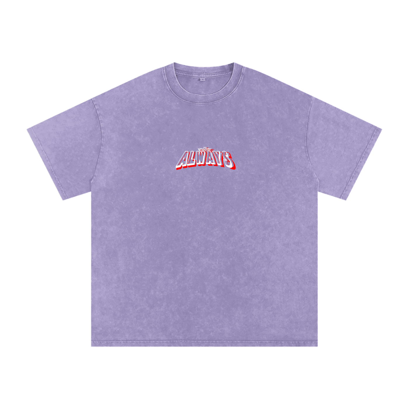 Always Twins Tigers Snow Washed Oversized Cotton T-Shirt