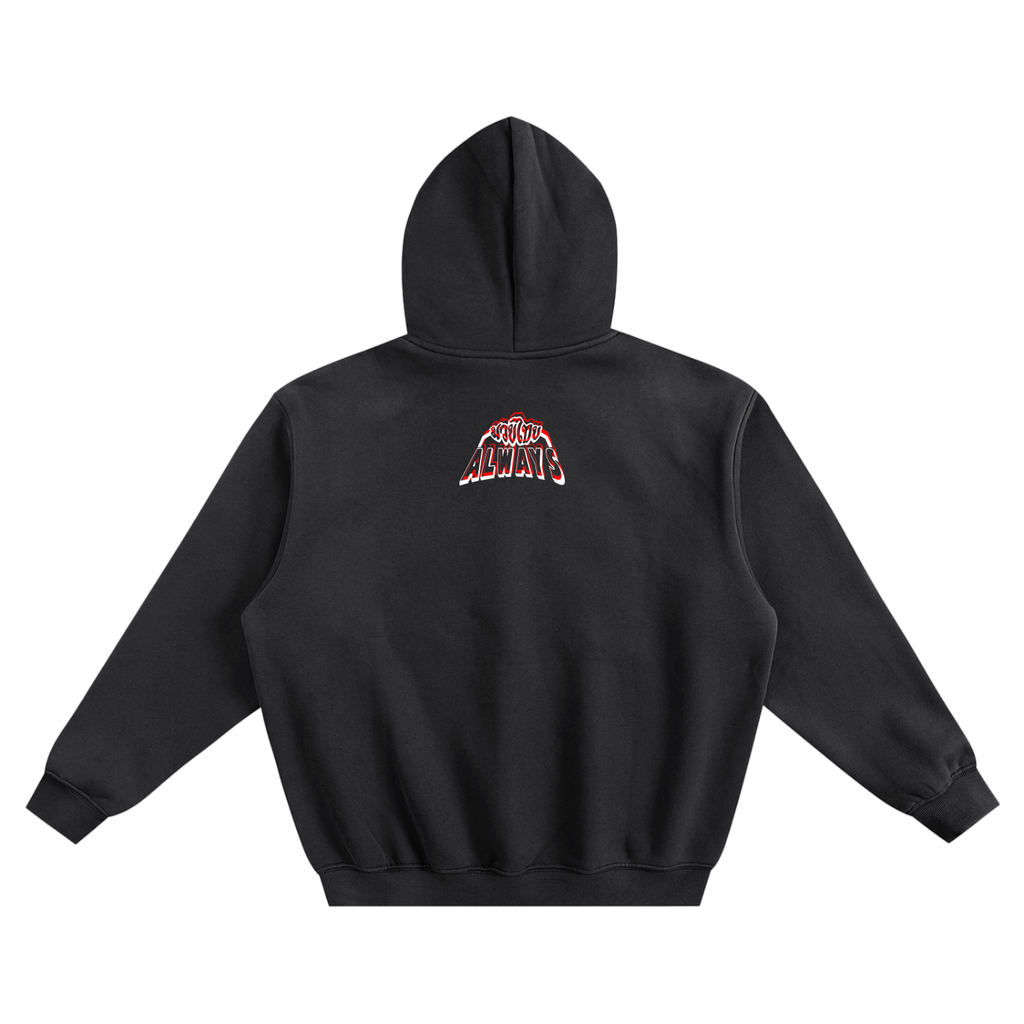 Always Twins Tigers Fleeced Boxy Hoodie