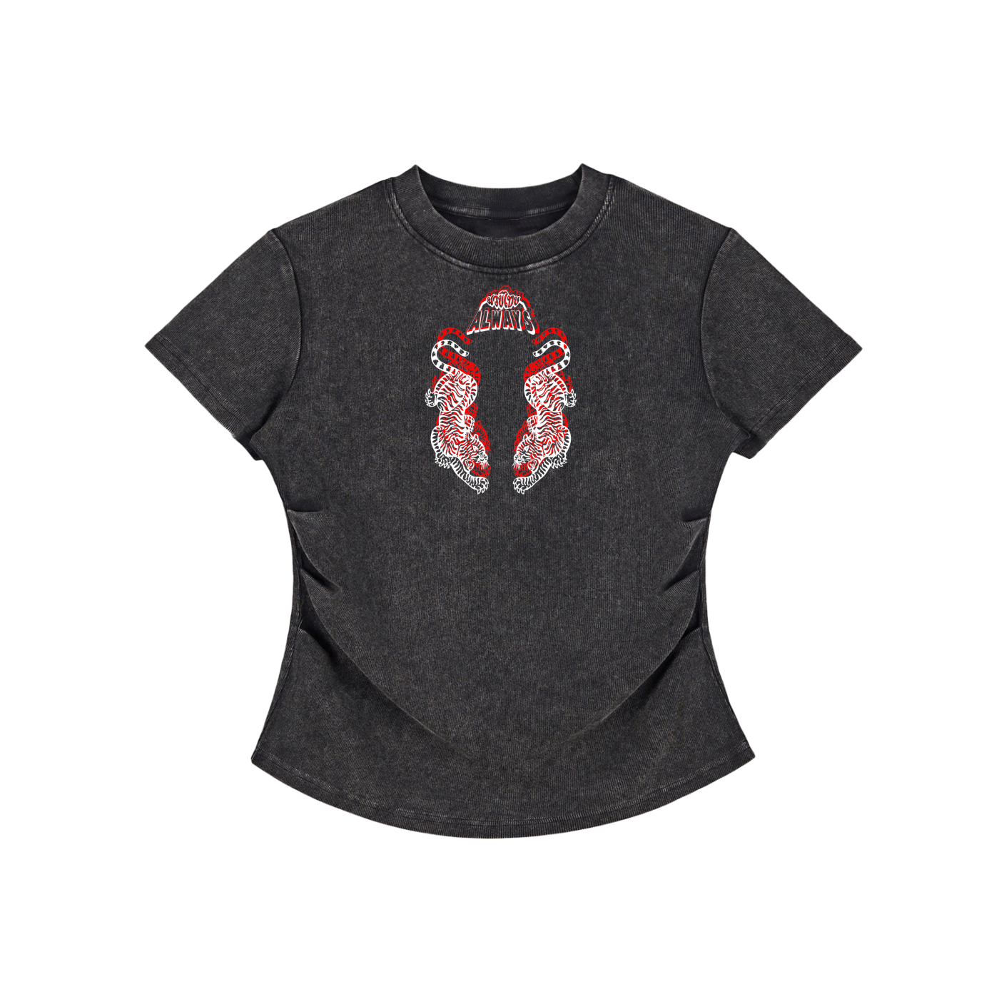 Always Vintage Washed Bodycon Cotton T-Shirt
