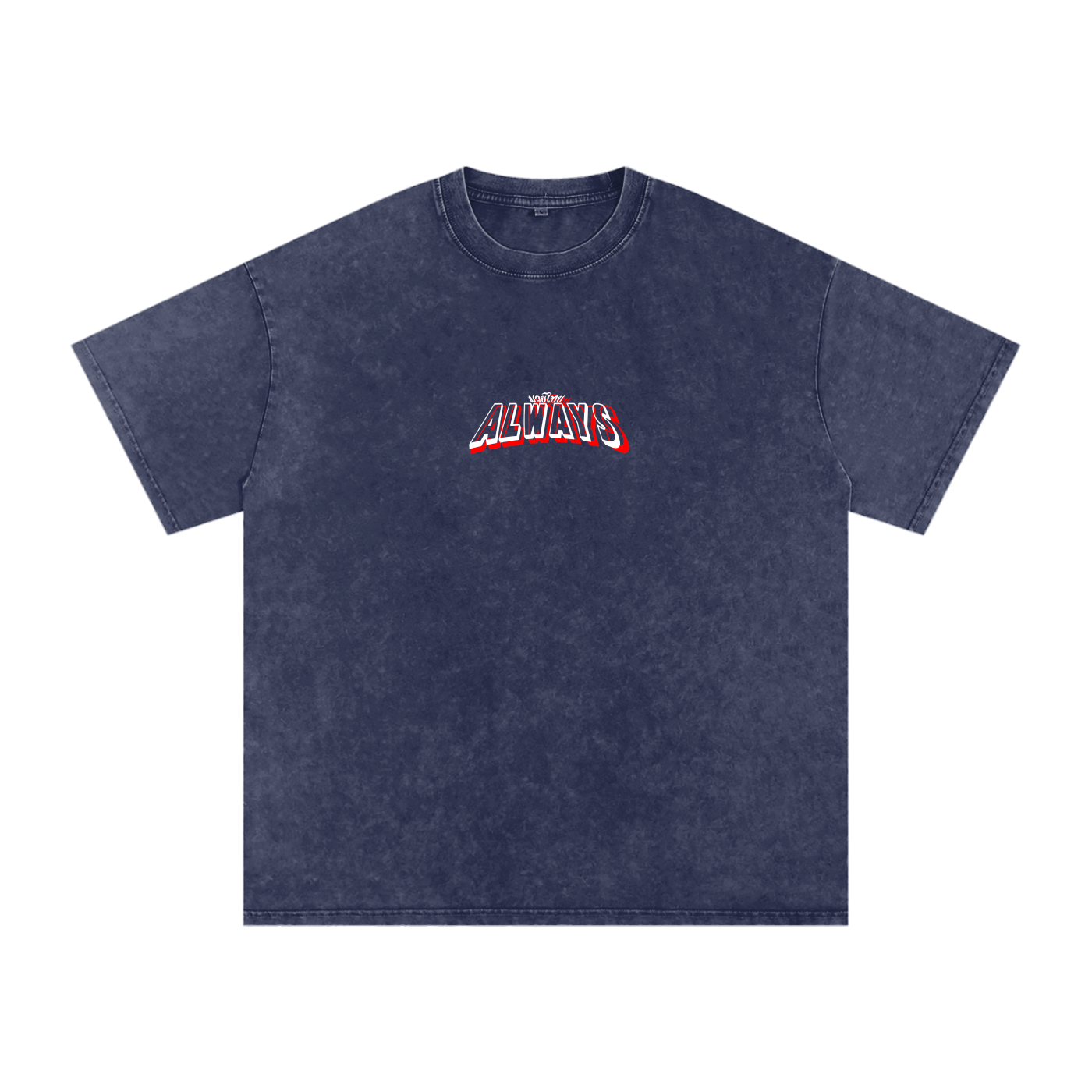 Always Twins Tigers Snow Washed Oversized Cotton T-Shirt